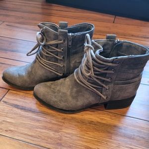Not rated gray ankle boot